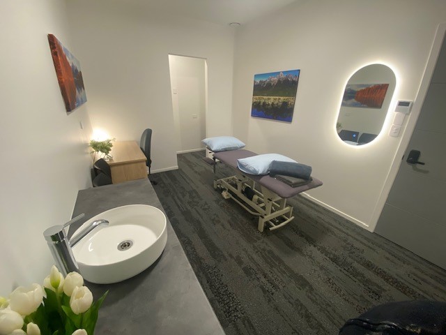 A treatment room at Premier Wellness