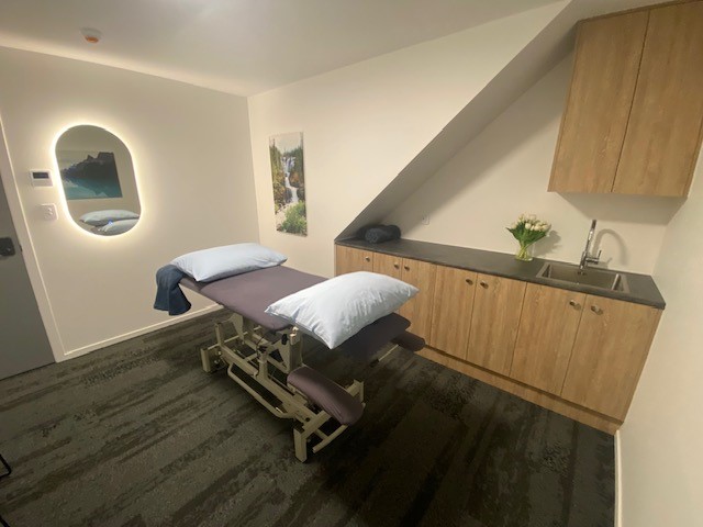 A treatment room at Premier Wellness