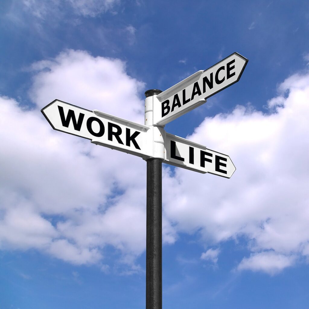 Alternating between sitting and standing through the working day